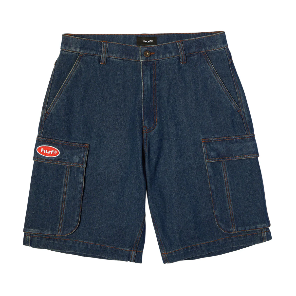 HUF Oval Denim Cargo Shorts - Indigo