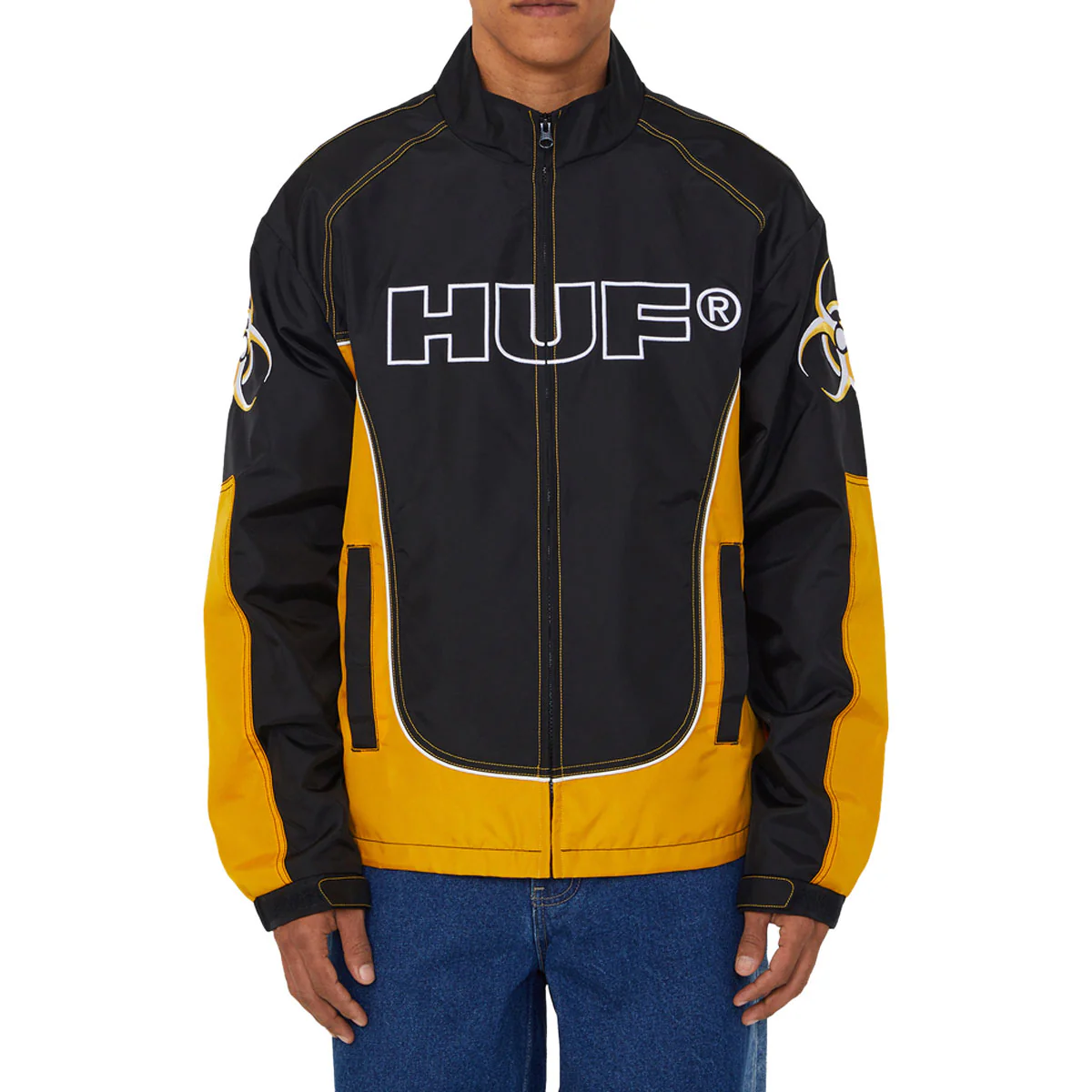 HUF Sector Jacket - Black/Yellow