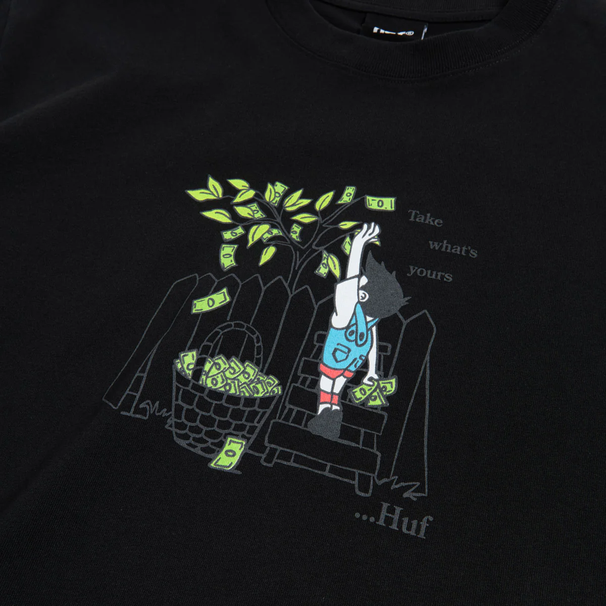 HUF Take Yours T-Shirt - Black - Image 2