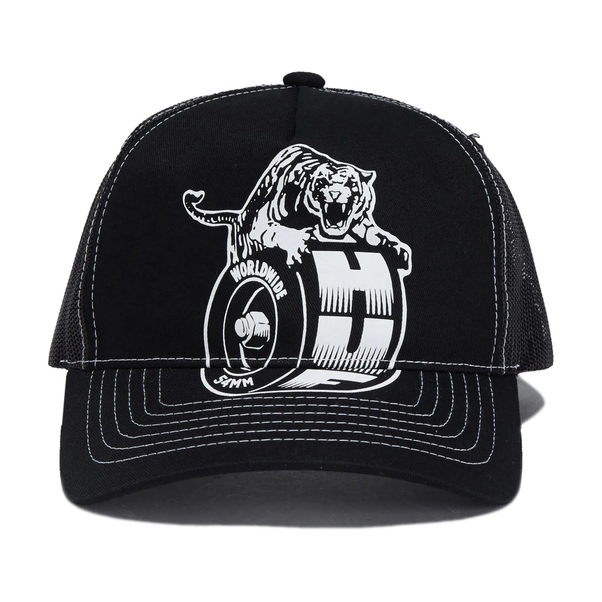HUF Urethane Trucker Hat - Black - Image 3