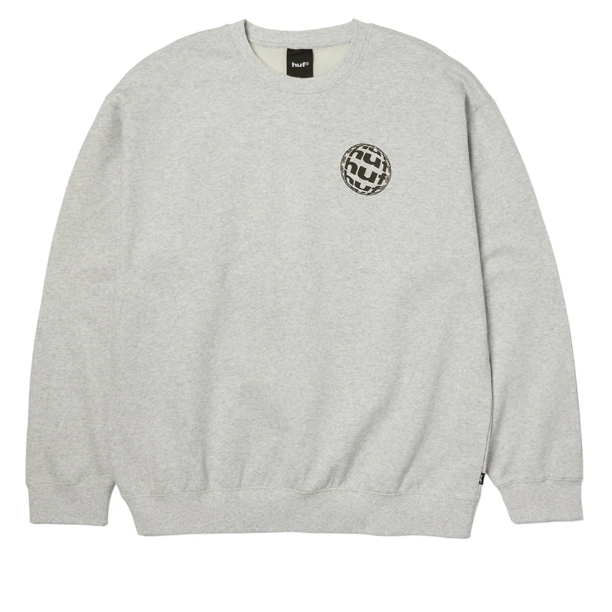 HUF Wide Angle Crew Sweatshirt - Heather Grey