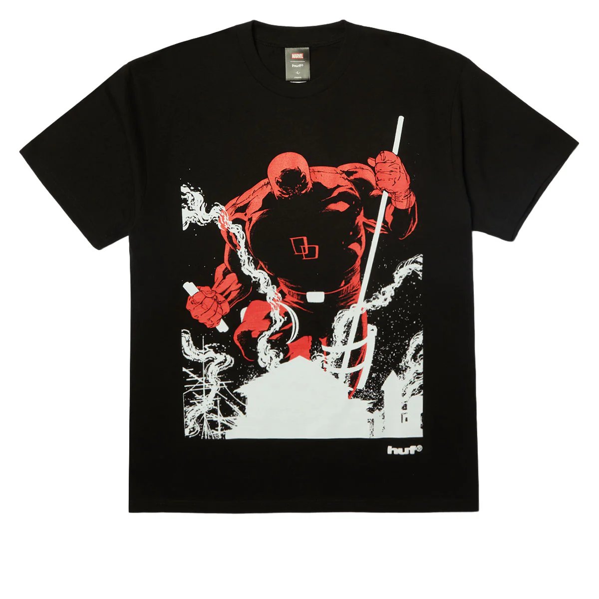 HUF x Marvel Without Fear T-Shirt - Black