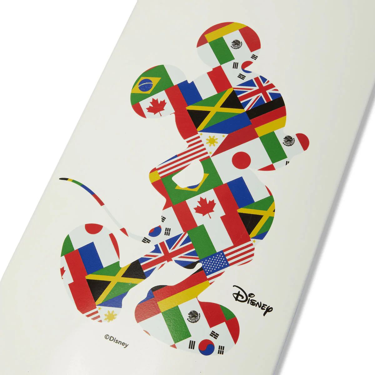 HUF x Mickey Mouse Worldwide Tour Skateboard Complete - White - 8.25" - Image 3