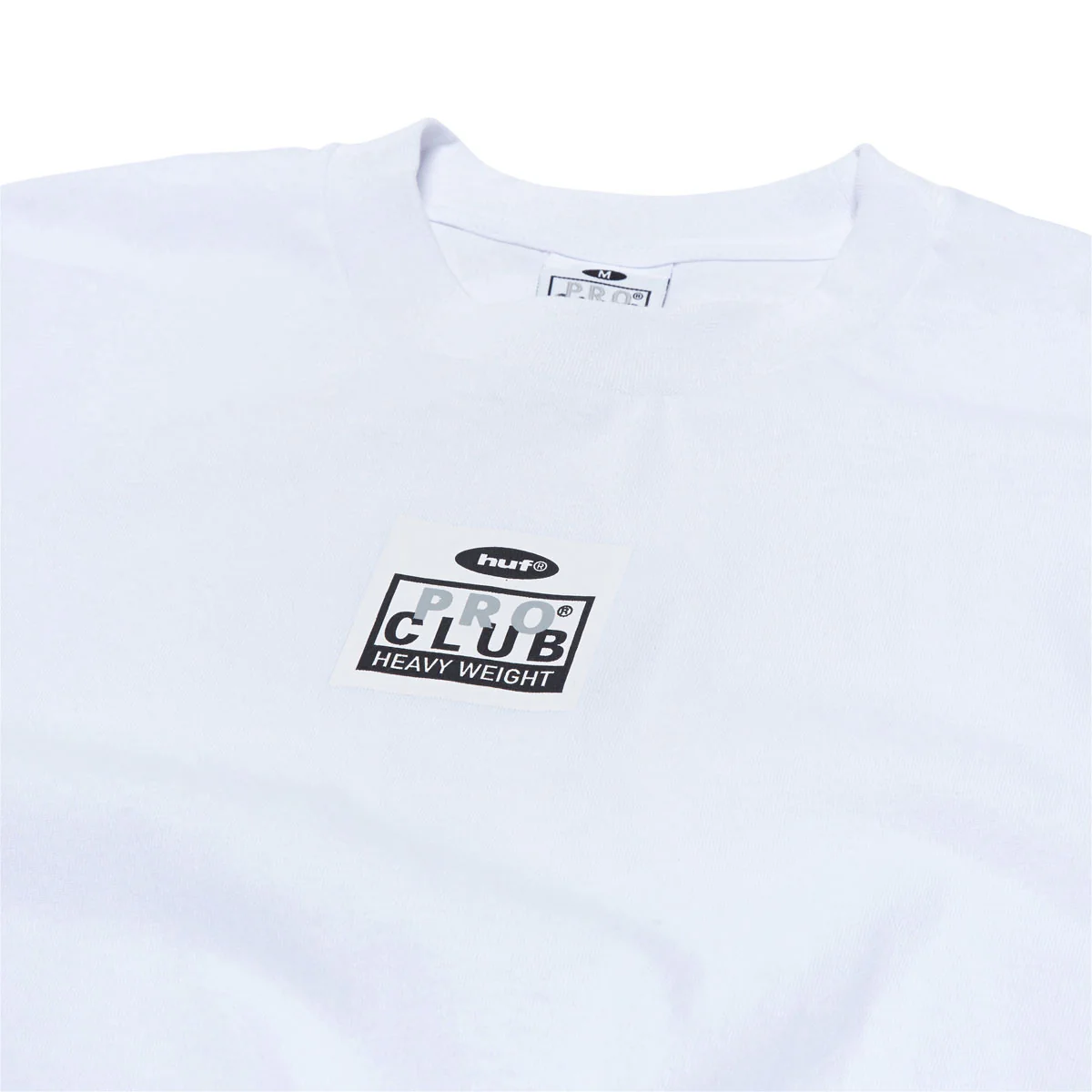 HUF x Pro Club Heavyweight T-Shirt - White - Image 3