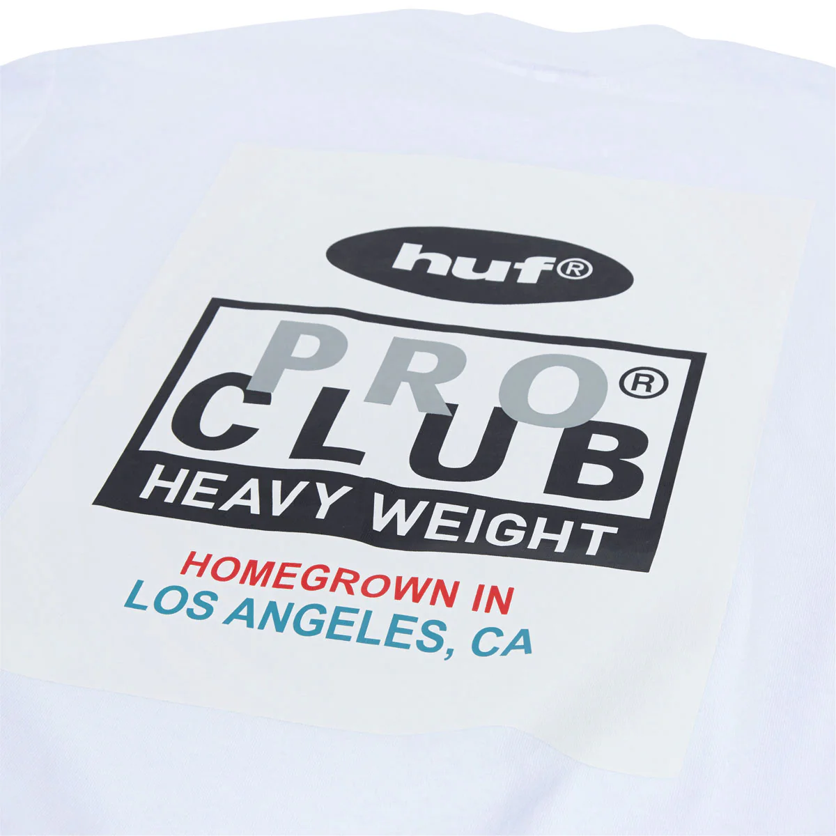 HUF x Pro Club Heavyweight T-Shirt - White - Image 4
