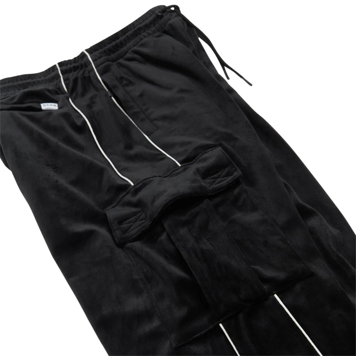 HUF x Pro Club Velour Cargo Pants - Black - Image 6