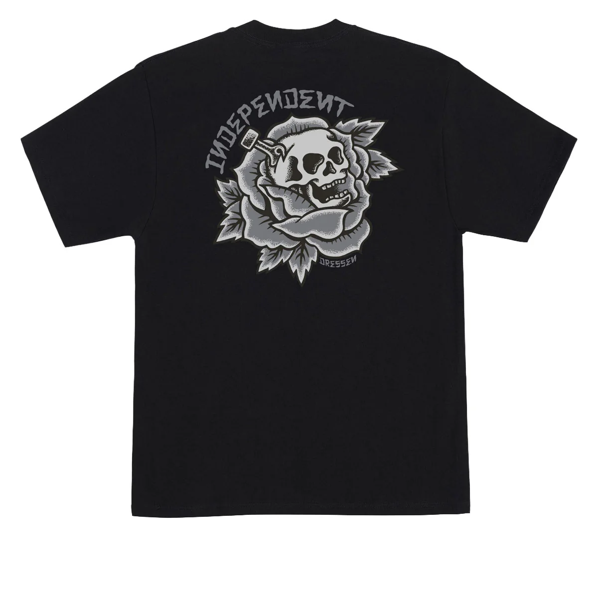 Independent Dressen Skull Rose T-Shirt - Black