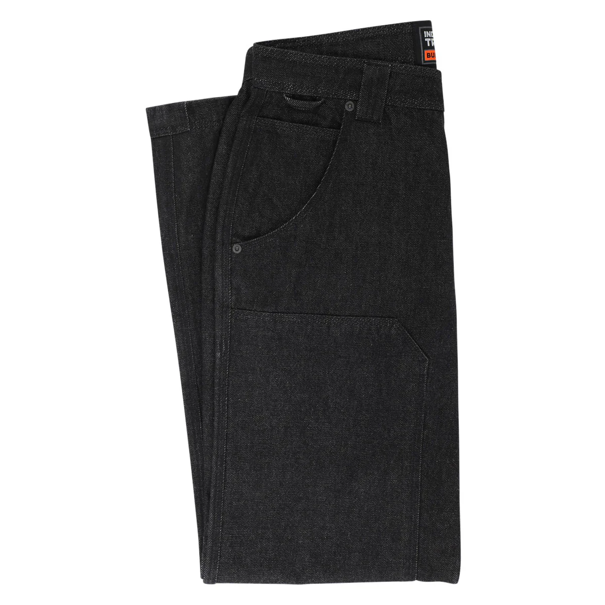 Independent Built To Grind Double Knee Jeans - Black Denim - Image 4