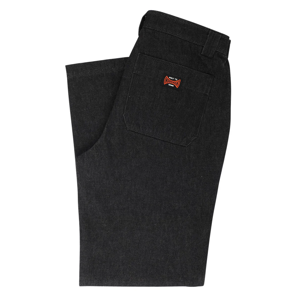 Independent Built To Grind Double Knee Jeans - Black Denim - Image 5