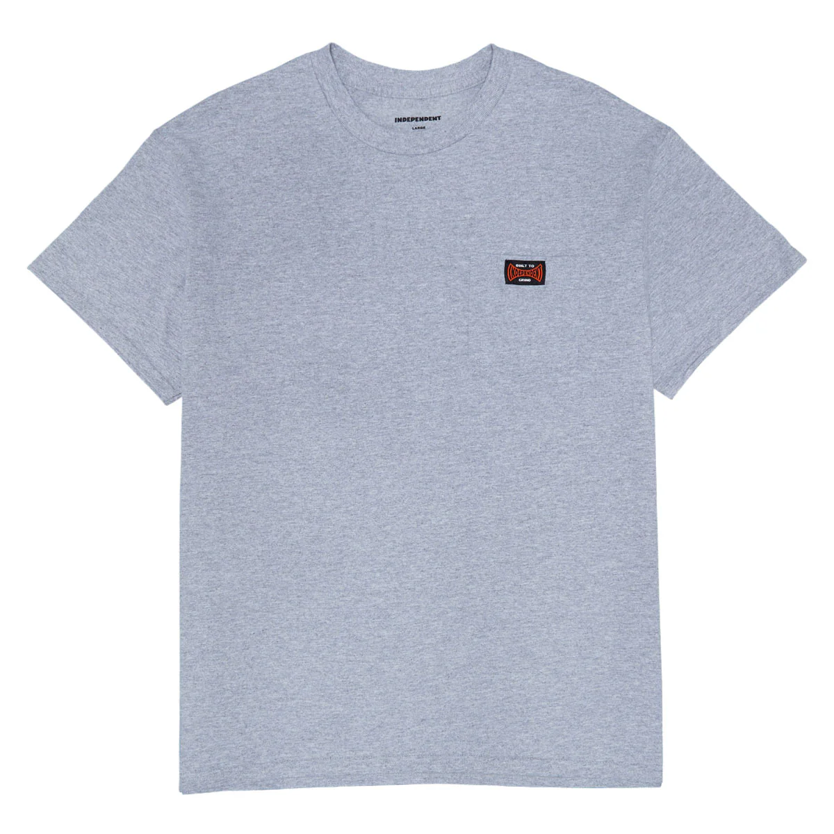 Independent Built To Grind Pocket T-Shirt - Sport Grey