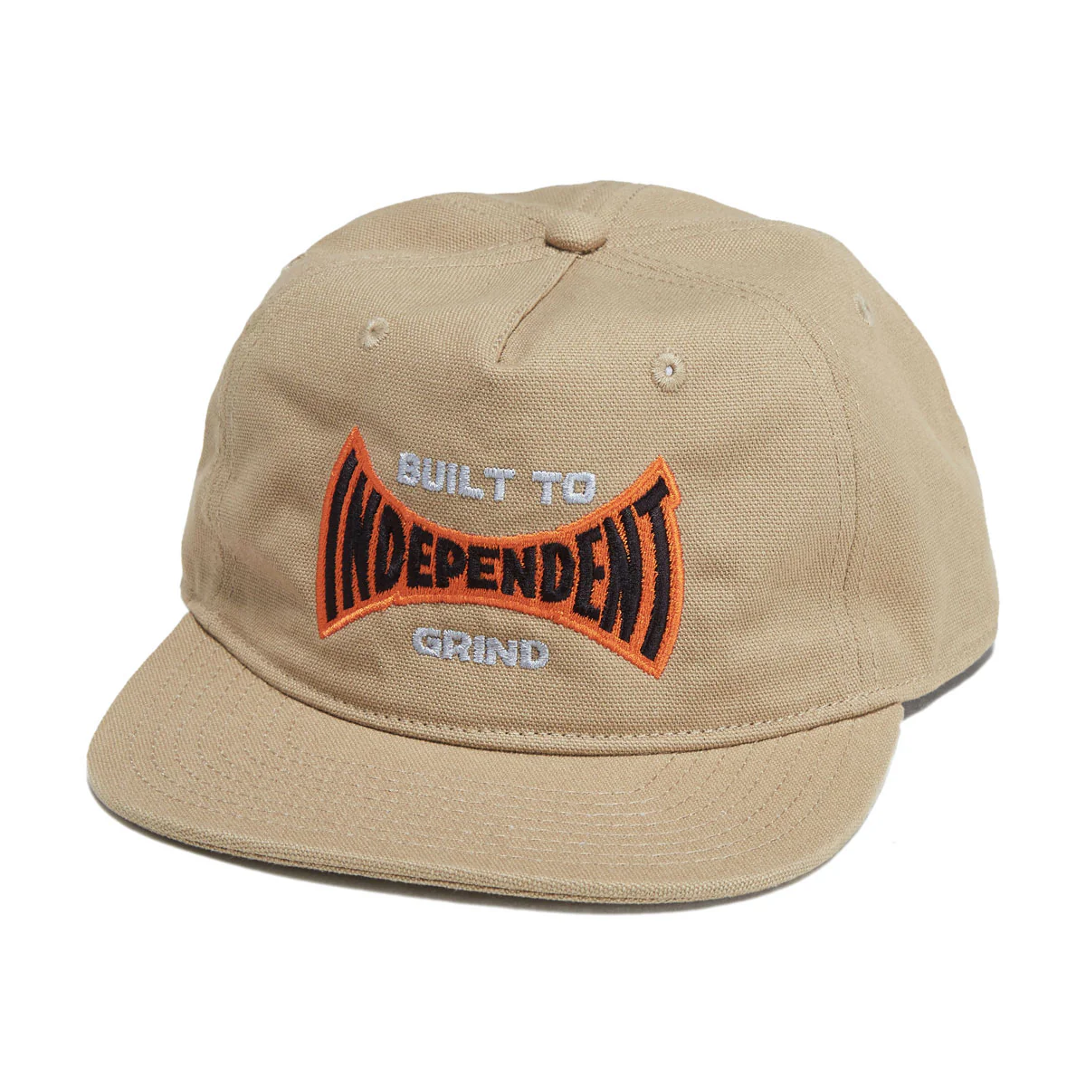 Independent Built To Grind Span Snapback Hat - Khaki