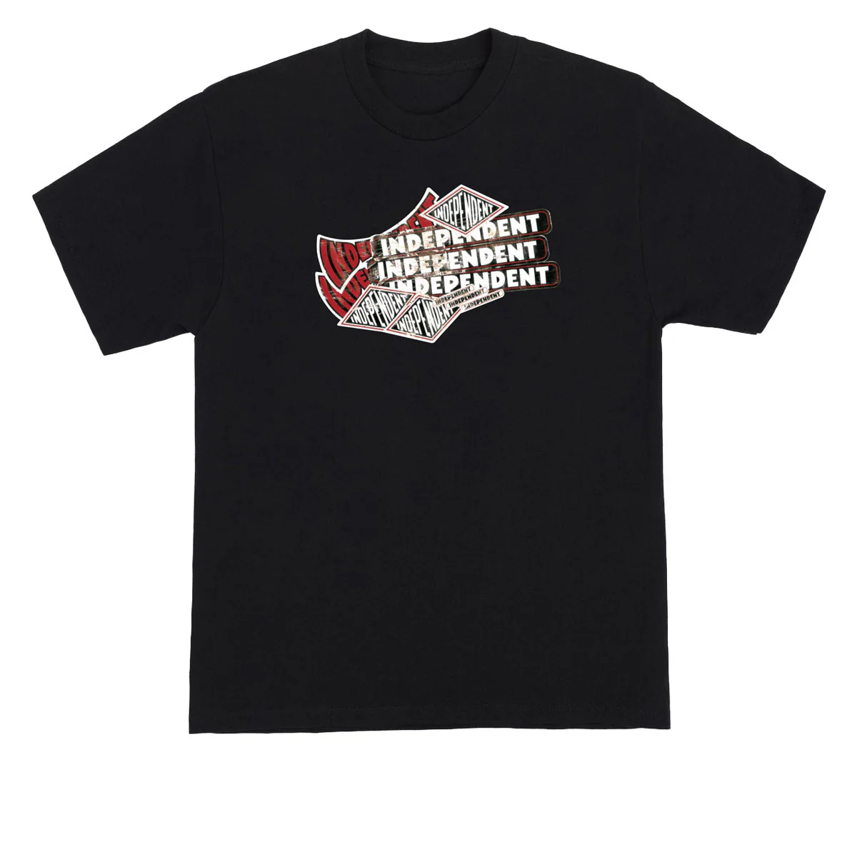Independent Sticker Pile T-Shirt - Black