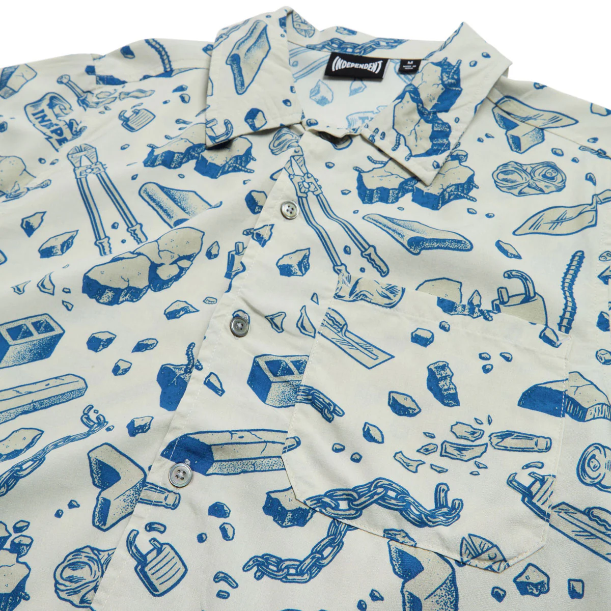 Independent Under The Bridge Party Shirt - Concrete/Blue - Image 3