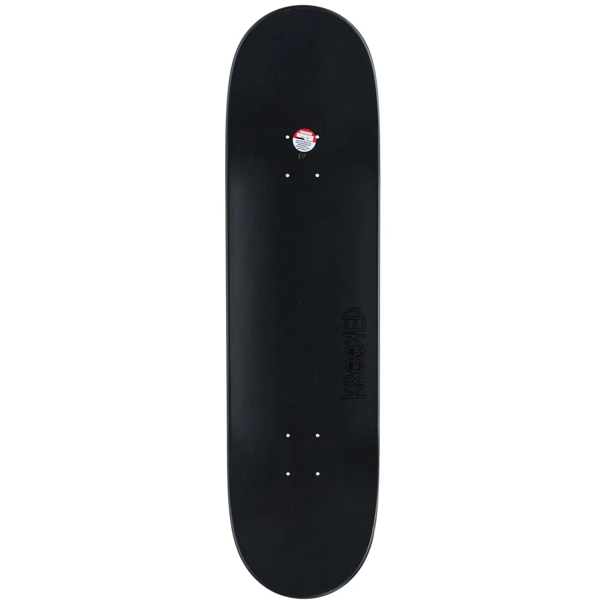 Krooked Eyes Skateboard Complete - Black - 8.50" - Image 2