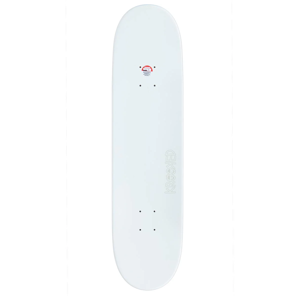 Krooked Eyes Skateboard Complete - White - 8.06" - Image 2