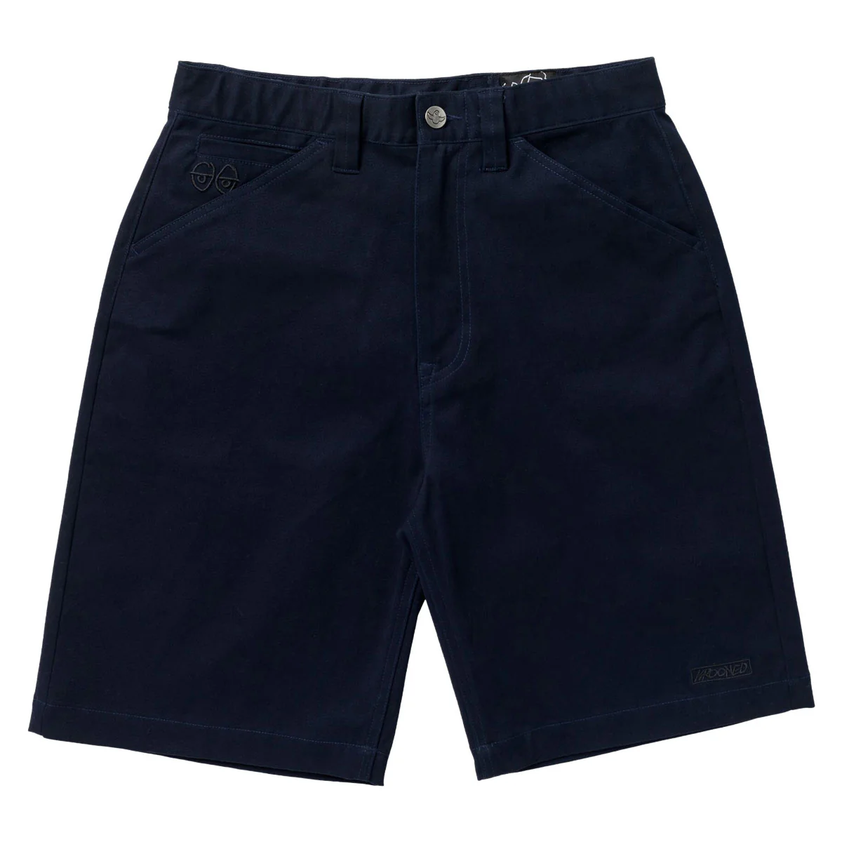 Krooked Eyes Twill Shorts - Navy
