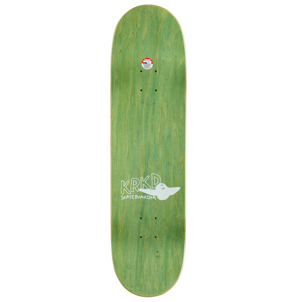 Krooked Kamo Wheel Wells Skateboard Deck - White - 8.50" - Image 2