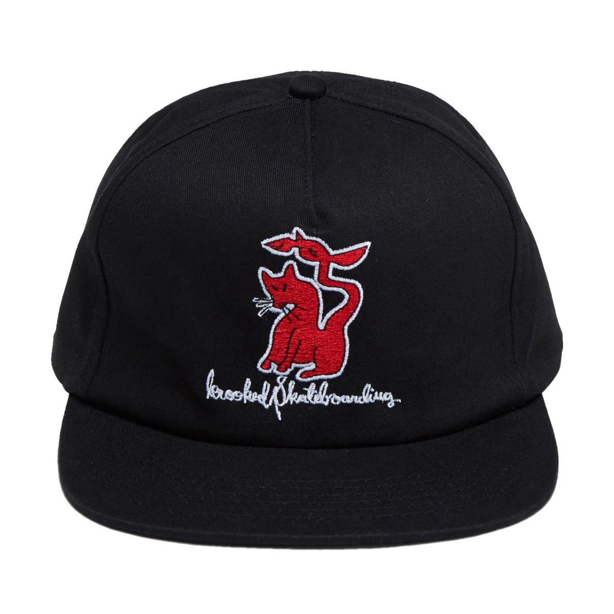 Krooked Kat Serpent Hat - Black/Red - Image 2