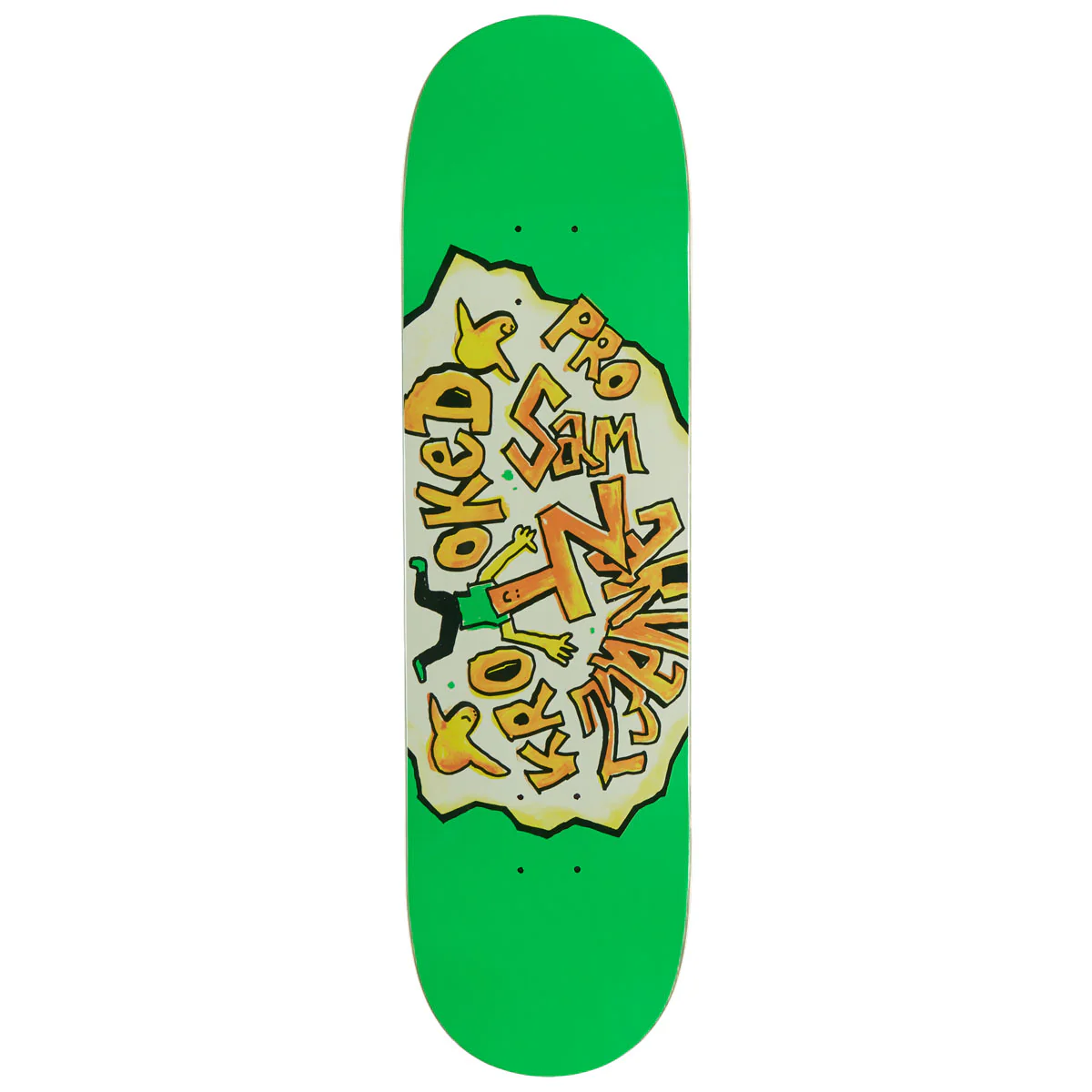 Krooked Sam Green Sam Skateboard Deck - Green - 8.50"