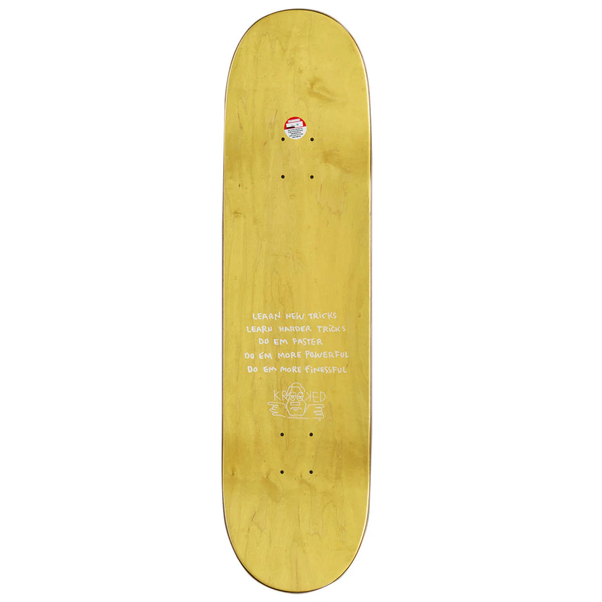 Krooked Team Eyes Skateboard Complete - Orange - 8.25" - Image 2