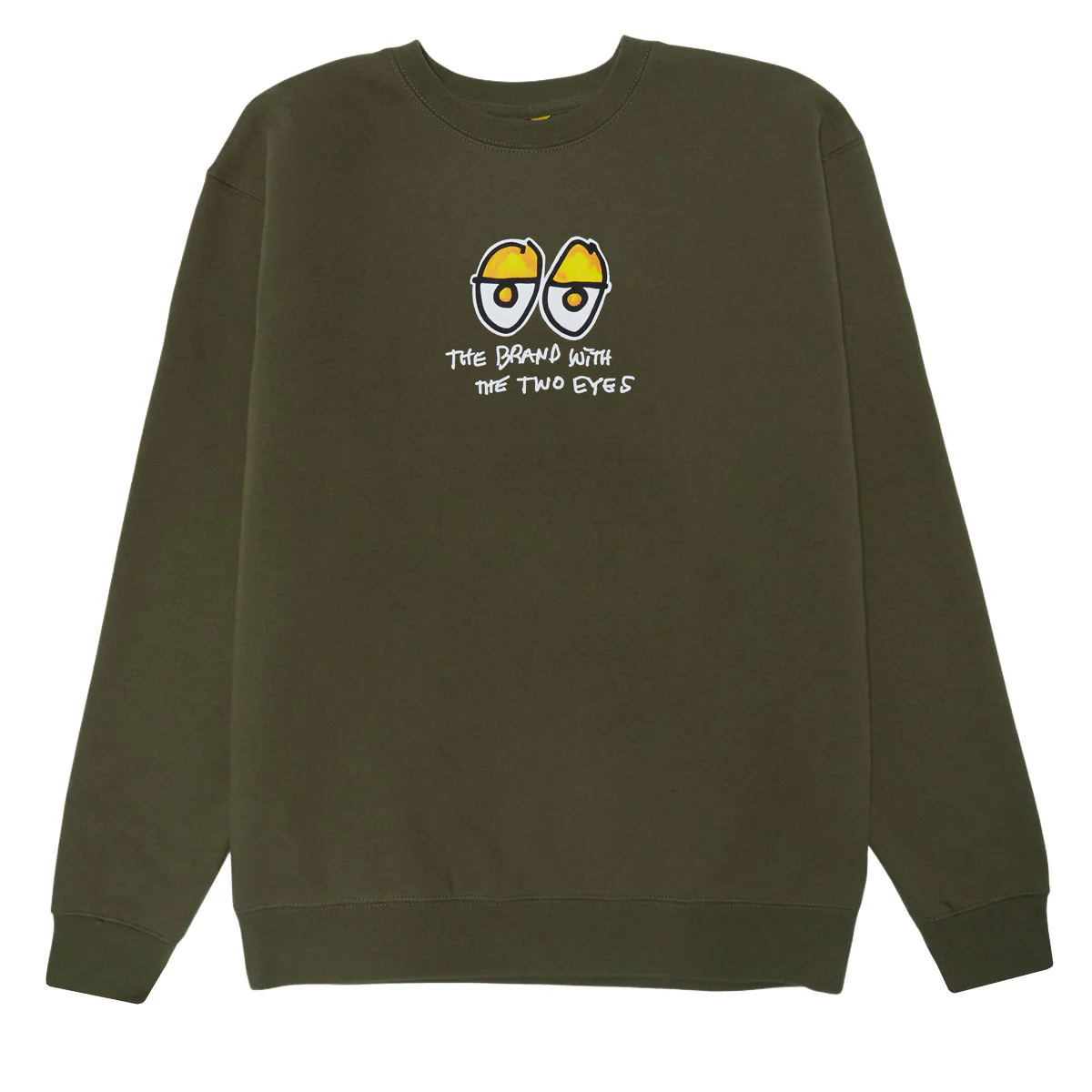 Krooked Two Eyes Fill Sweatshirt - Army/Multi Color
