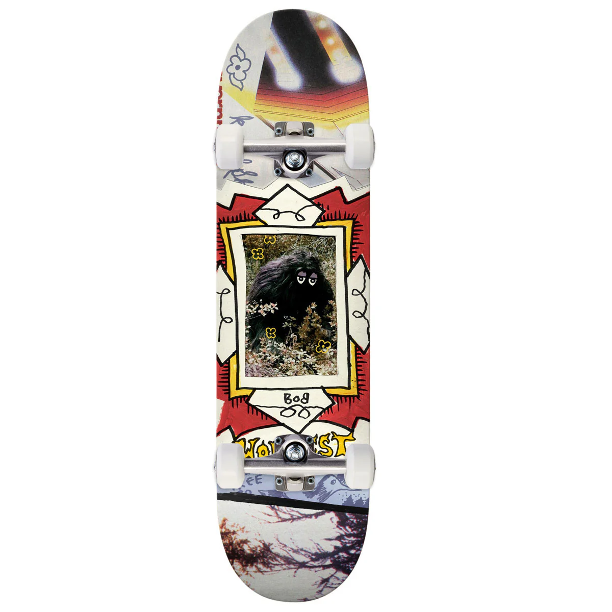 Krooked Worrest Big Foot Twin Tail Skateboard Complete - 8.75"