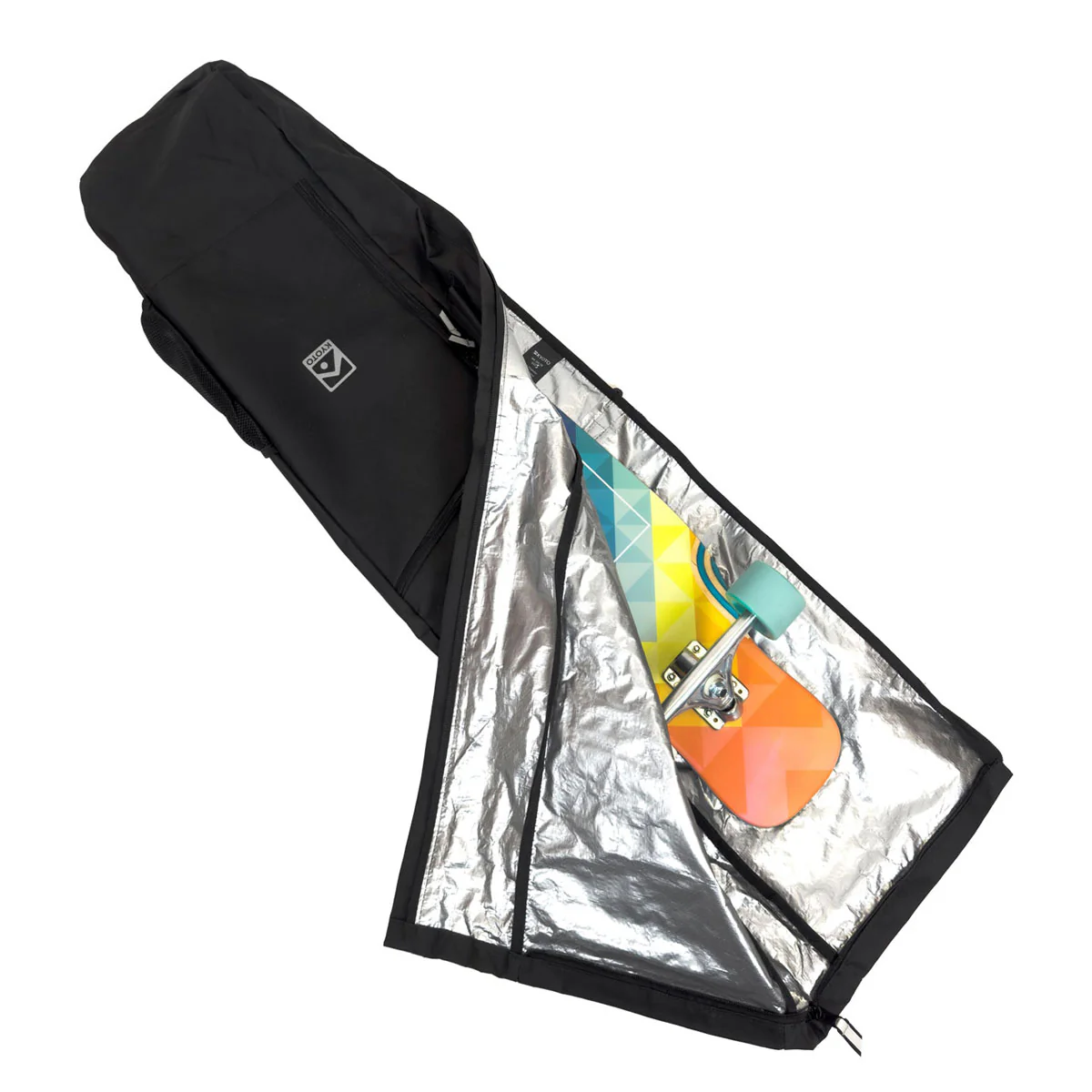 Kyoto Longboard Base Bag - Ebony Green/Violet - Image 3