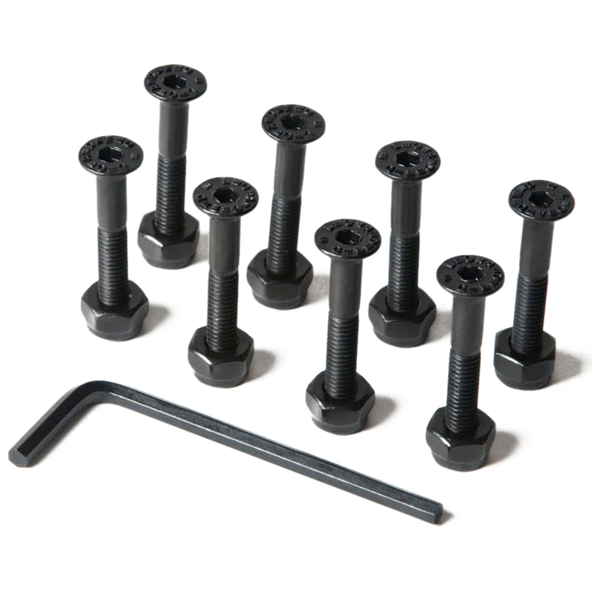 Loaded Countersunk Hardware - Black - 1.25"