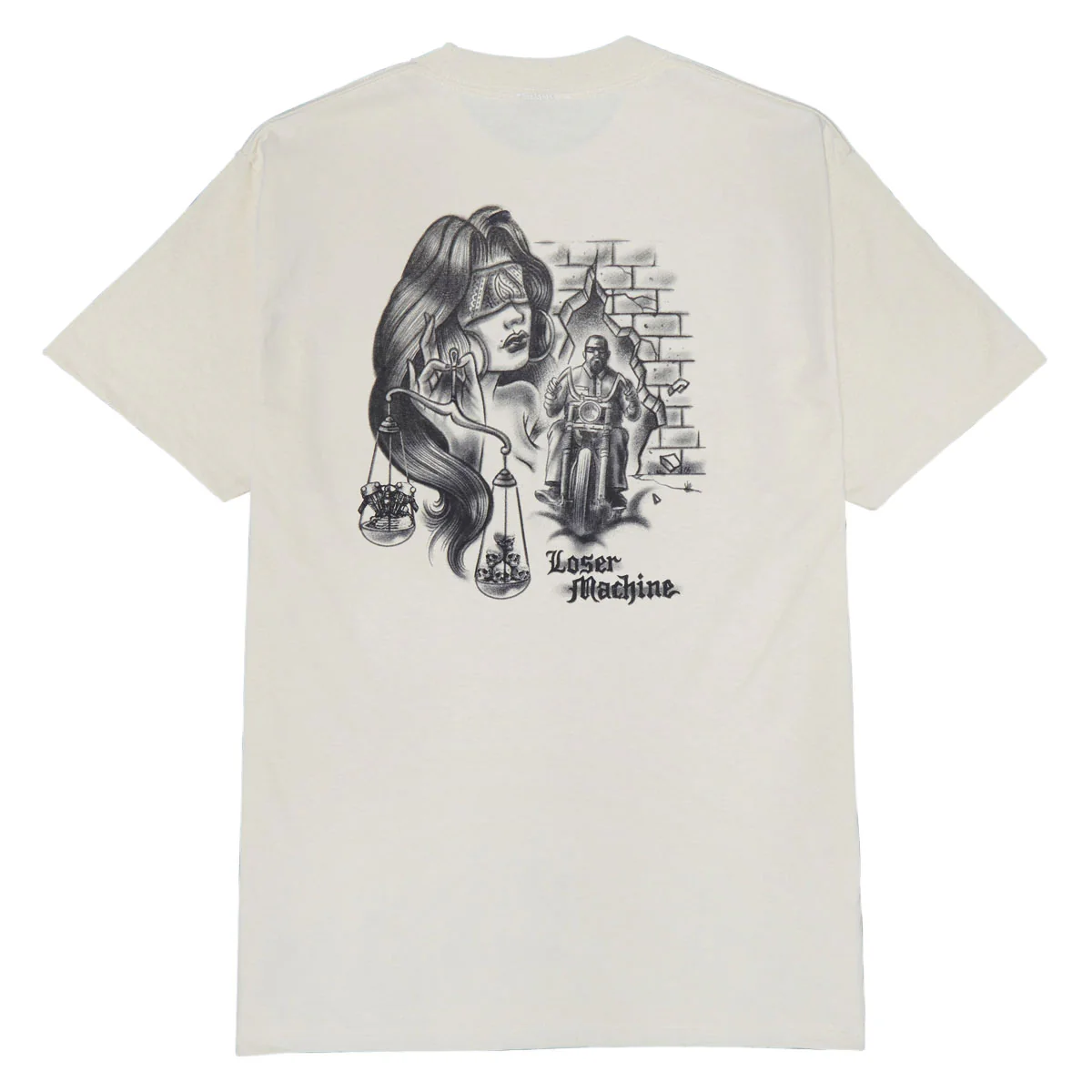 Loser Machine Blind Justice T-Shirt - Cream