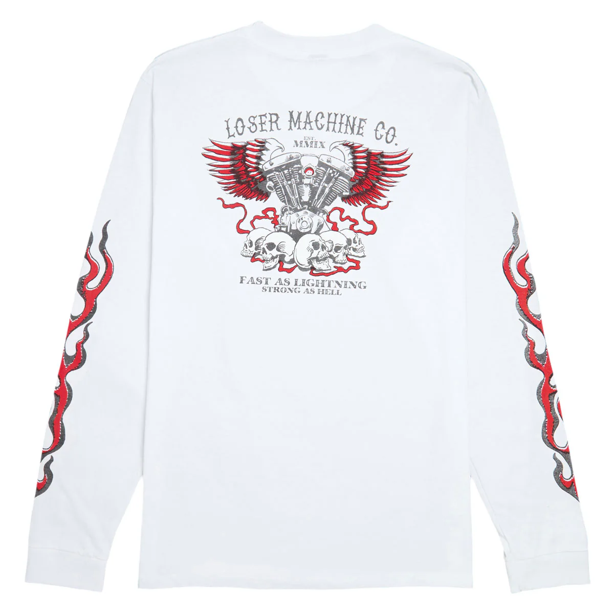 Loser Machine No Easy Way Out Long Sleeve T-Shirt - White