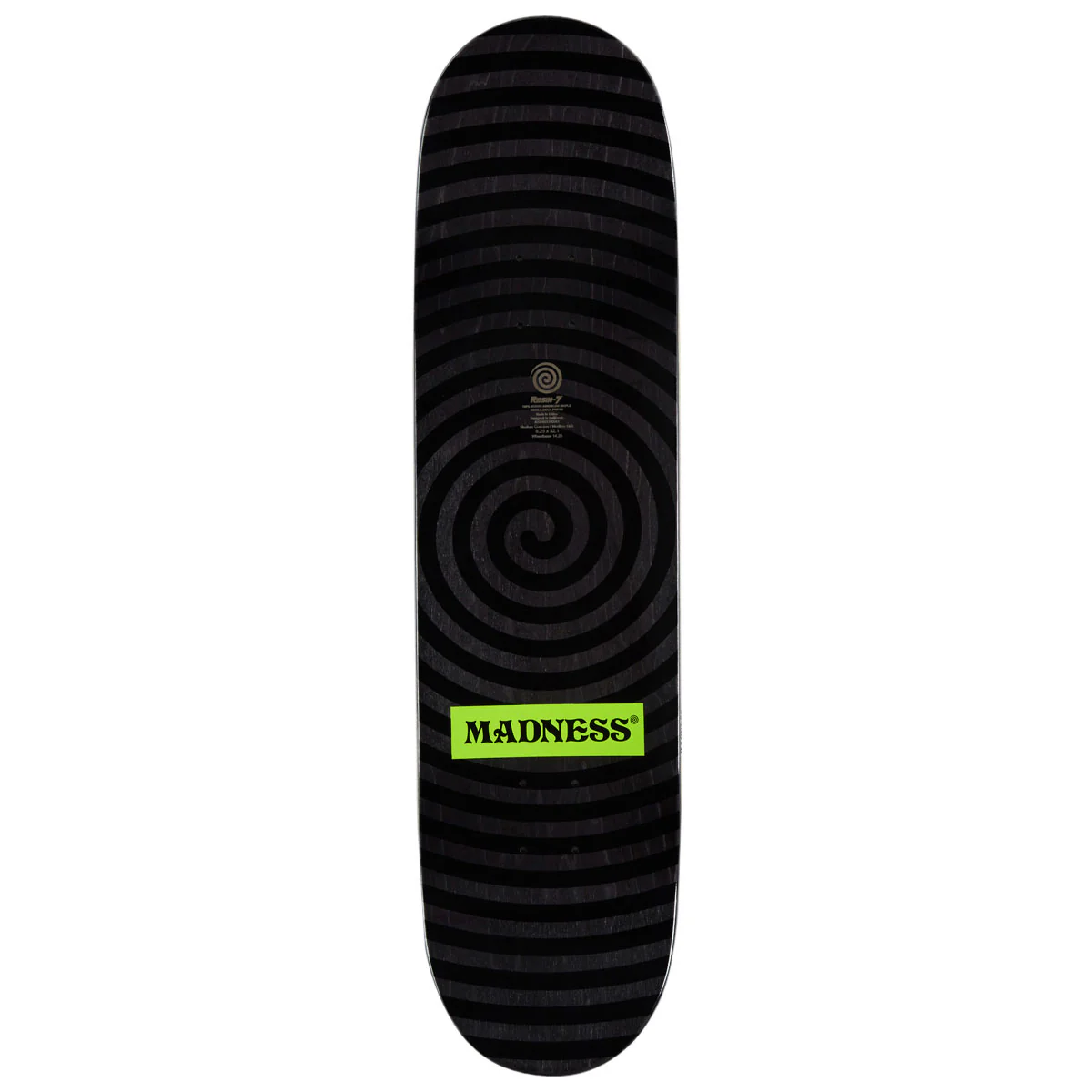 Madness Repeat Offender R7 Skateboard Complete - Safety Yellow/Holographic - 8.25" - Image 2