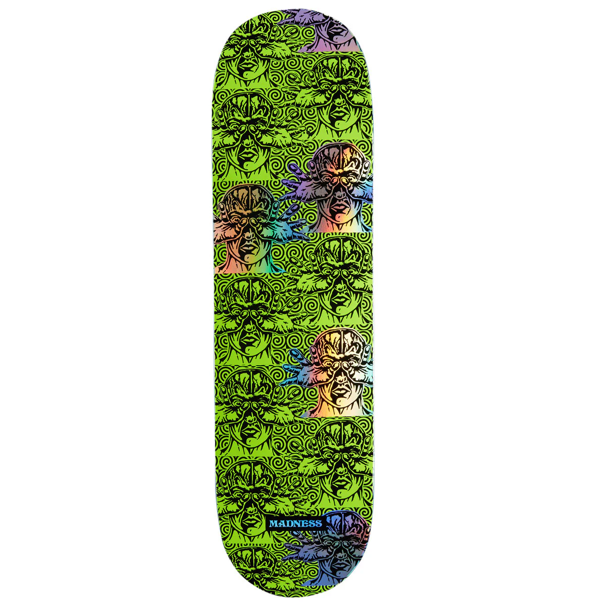 Madness Repeat Offender R7 Skateboard Deck - Safety Yellow/Holographic - 8.50"