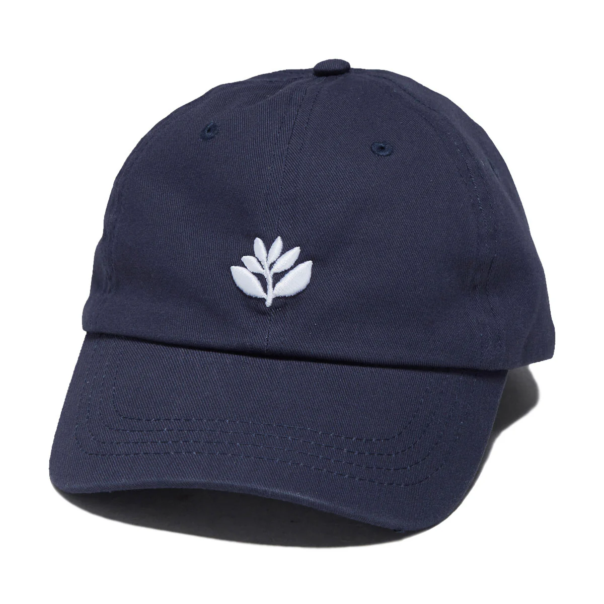Magenta Bossed Dad Hat - Navy