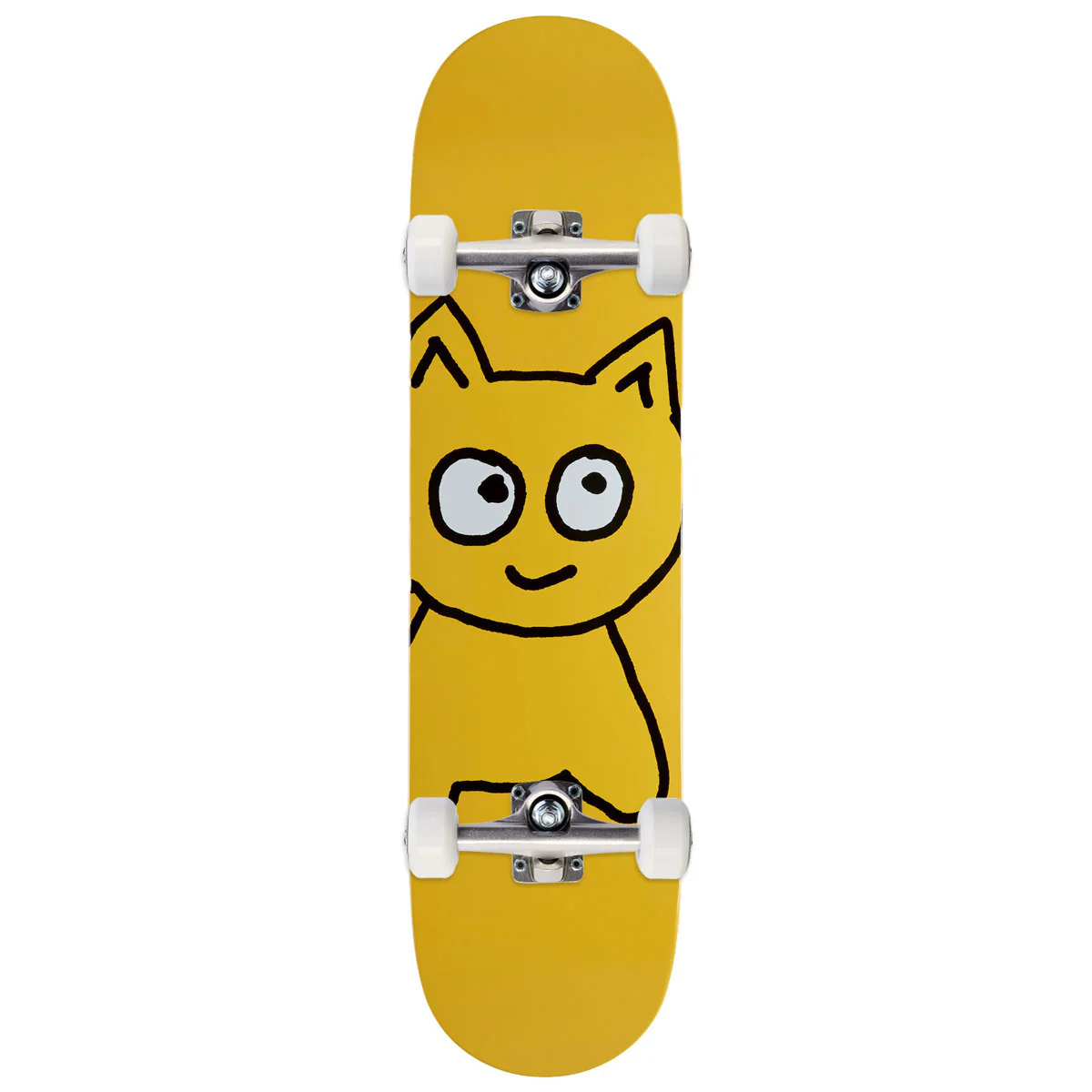 Meow Big Cat Skateboard Complete - Yellow - 8.00"