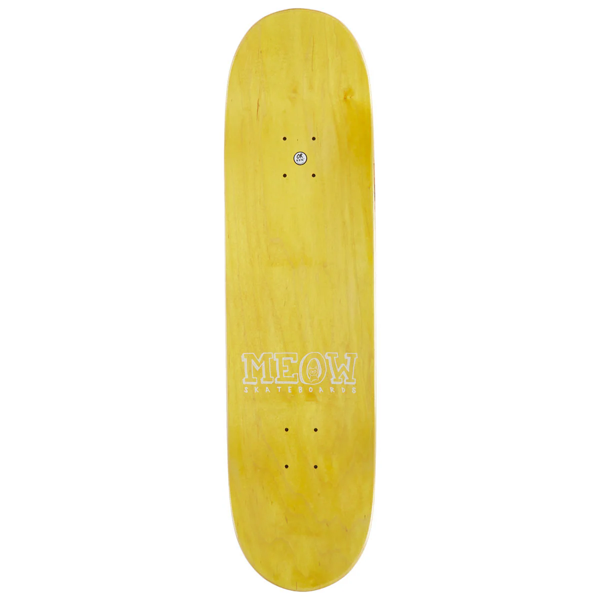 Meow Logo Skateboard Deck - Purple - 8.00" - Image 2