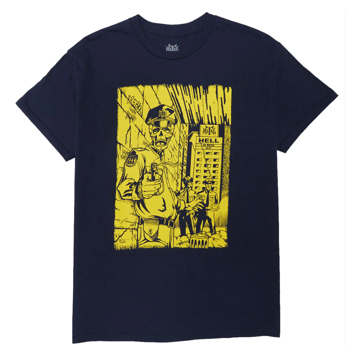 Metal Cop T-Shirt - Navy