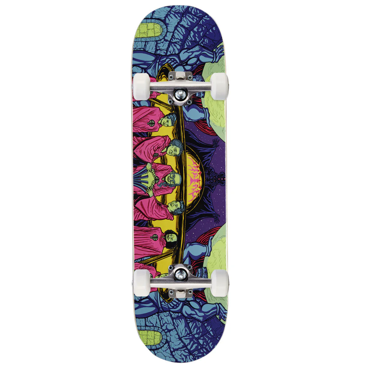 Metal Lizard People Longboy Skateboard Complete - 8.50"
