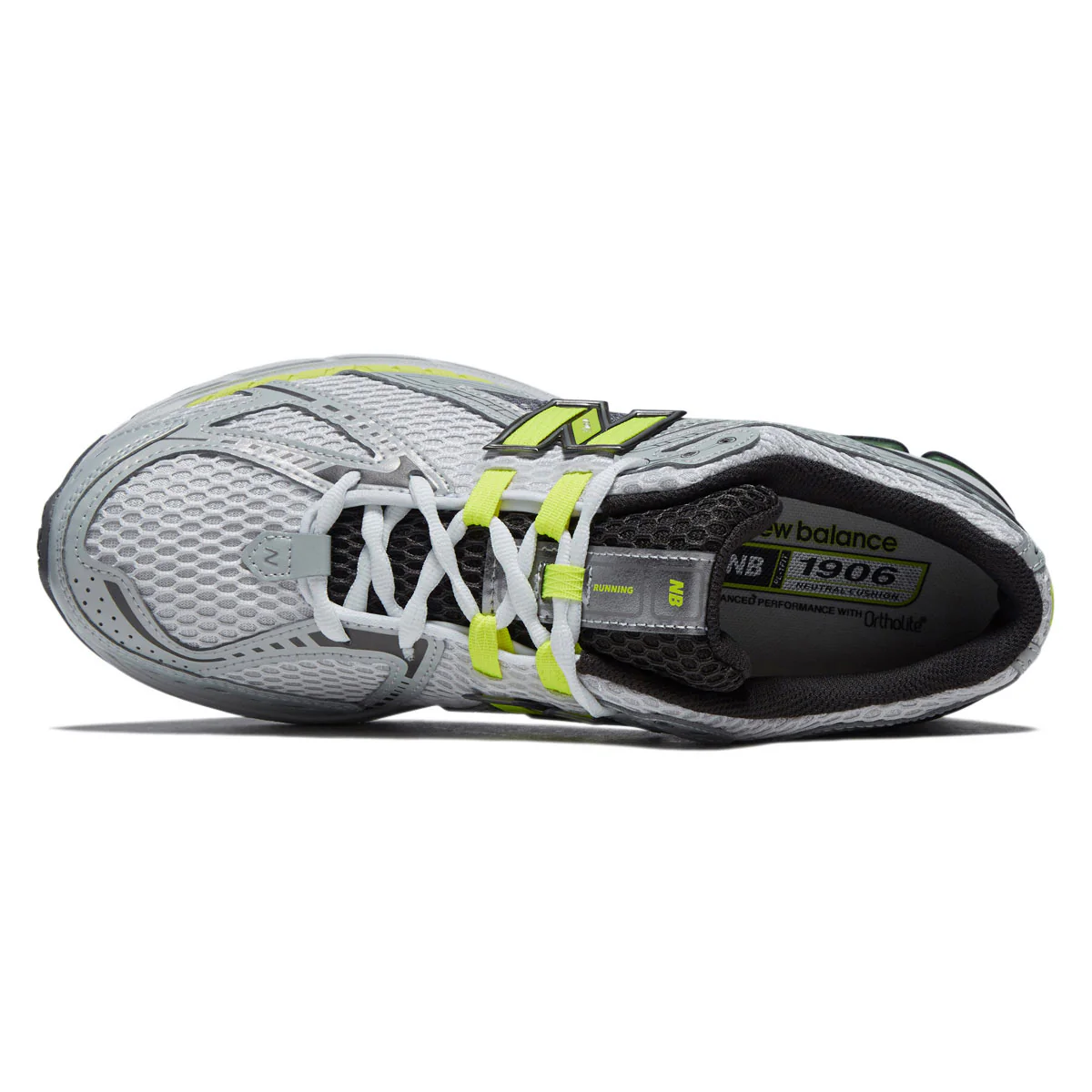 New Balance 1906R Shoes - Light Silver Metallic/Alkaline Green - Image 3