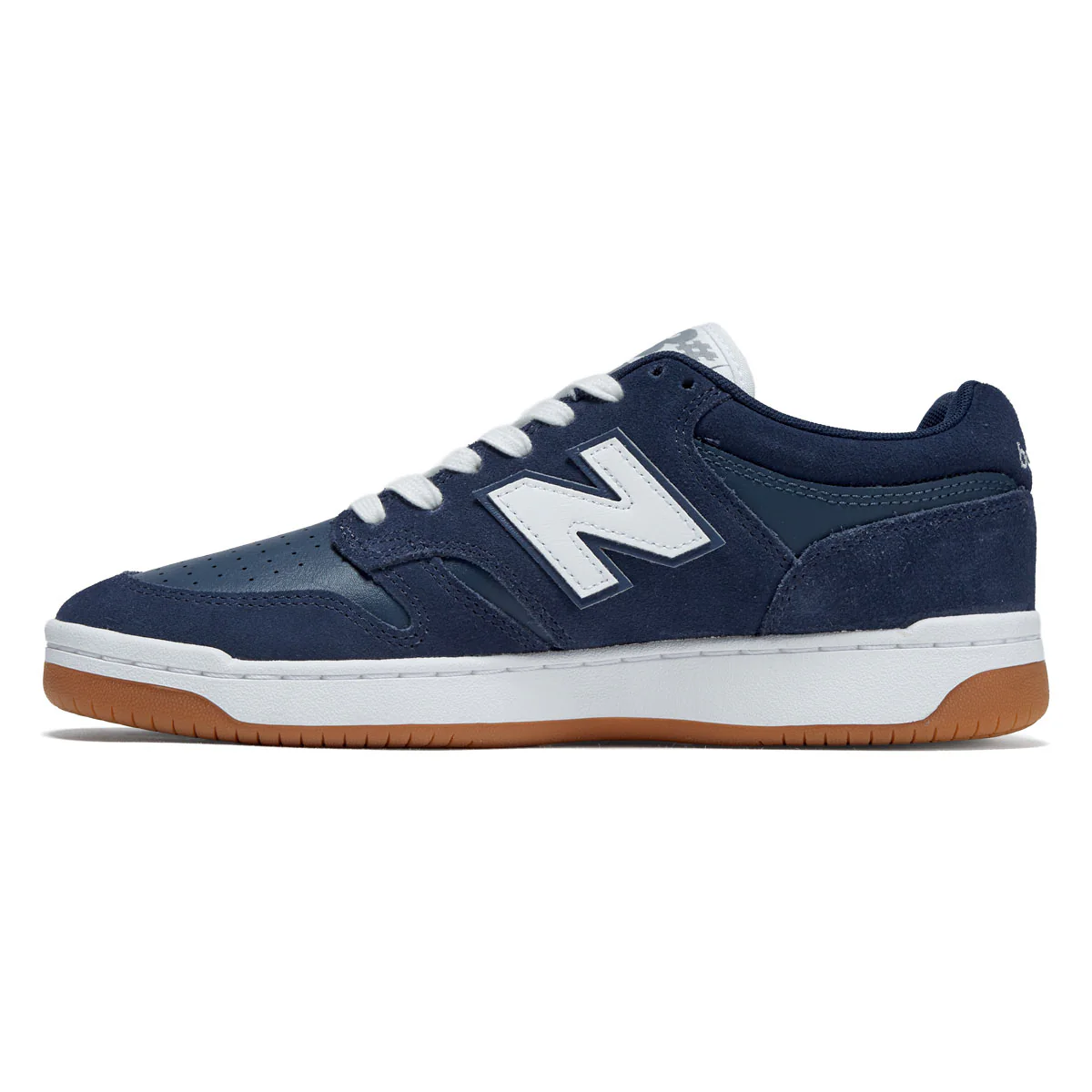 New Balance 480 Shoes - Navy/White - Image 2