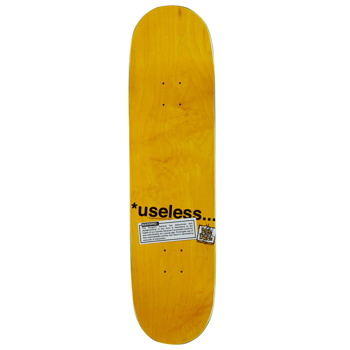 New Deal Useless Wooden Toys Popsicle Skateboard Deck - 8.25" - Image 2