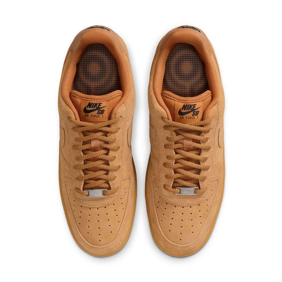 Nike SB Air Force 1 Shoes - Flax/Flax/Black/Gum - Image 6