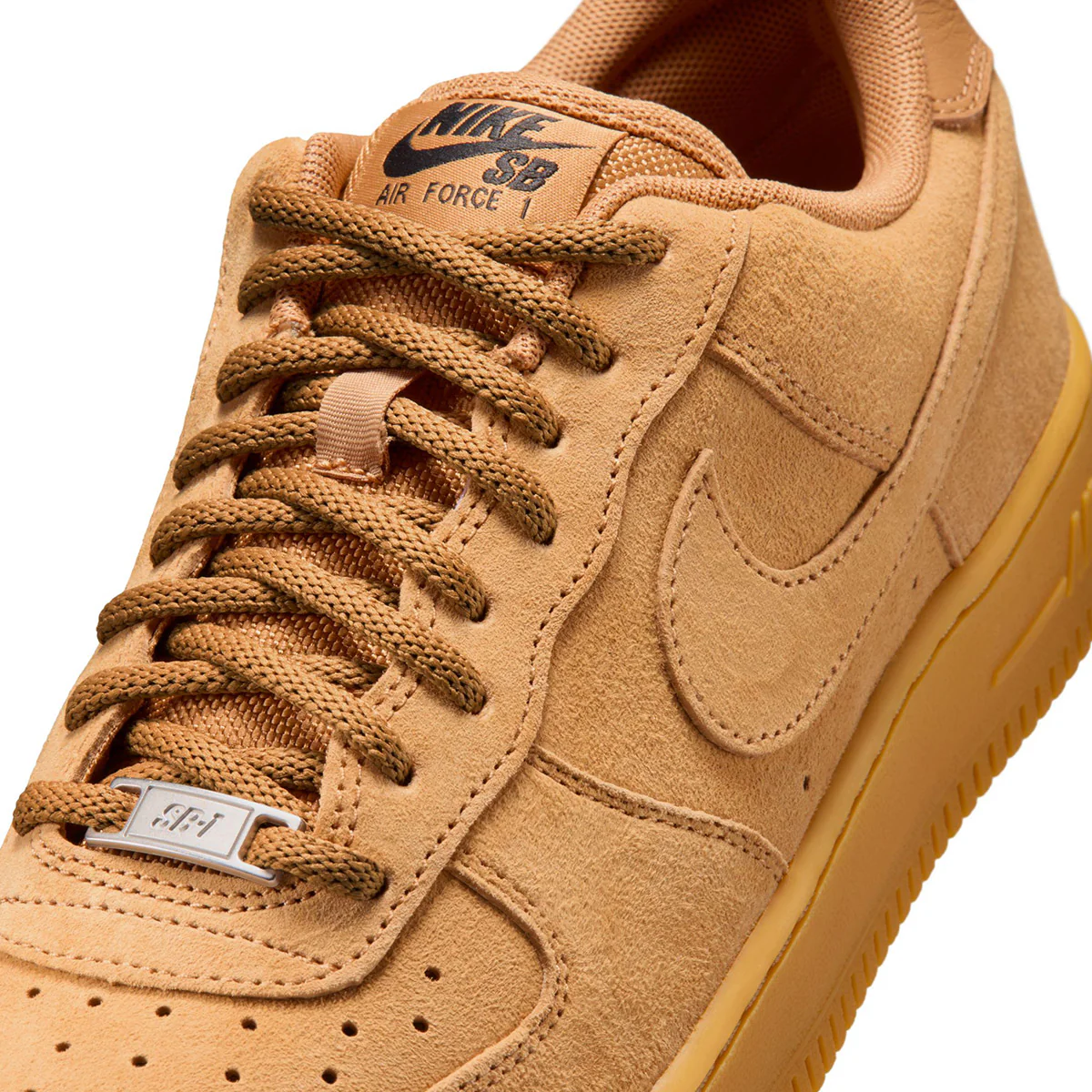 Nike SB Air Force 1 Shoes - Flax/Flax/Black/Gum - Image 8