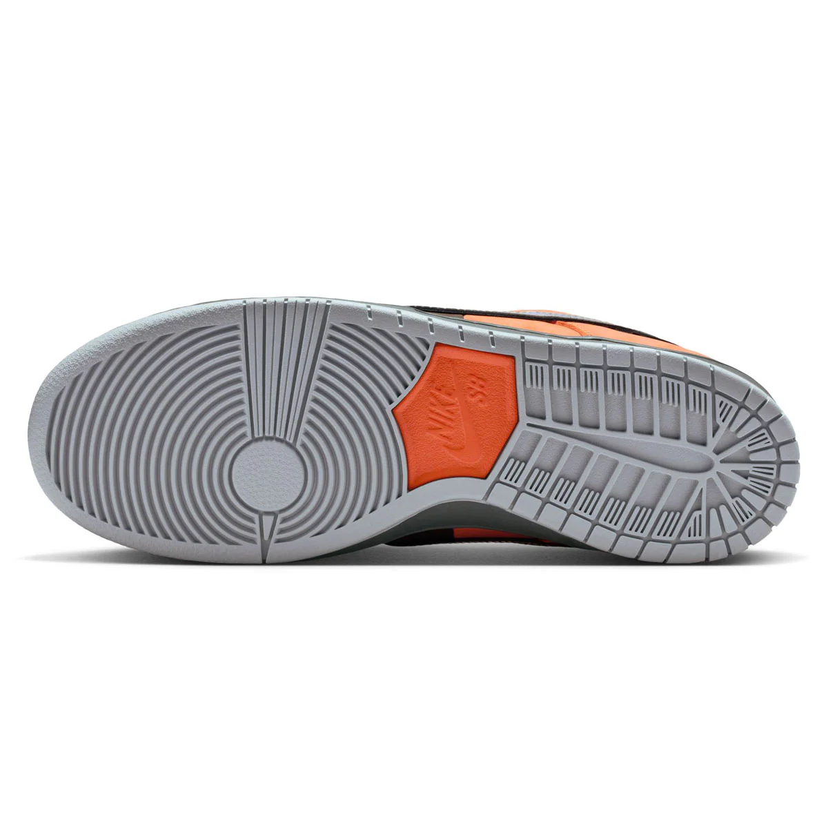 Nike SB Muni Fast Pass Dunk Low Pro Shoes - Safety Orange/Wolf Grey/Baroque Brown - Image 4