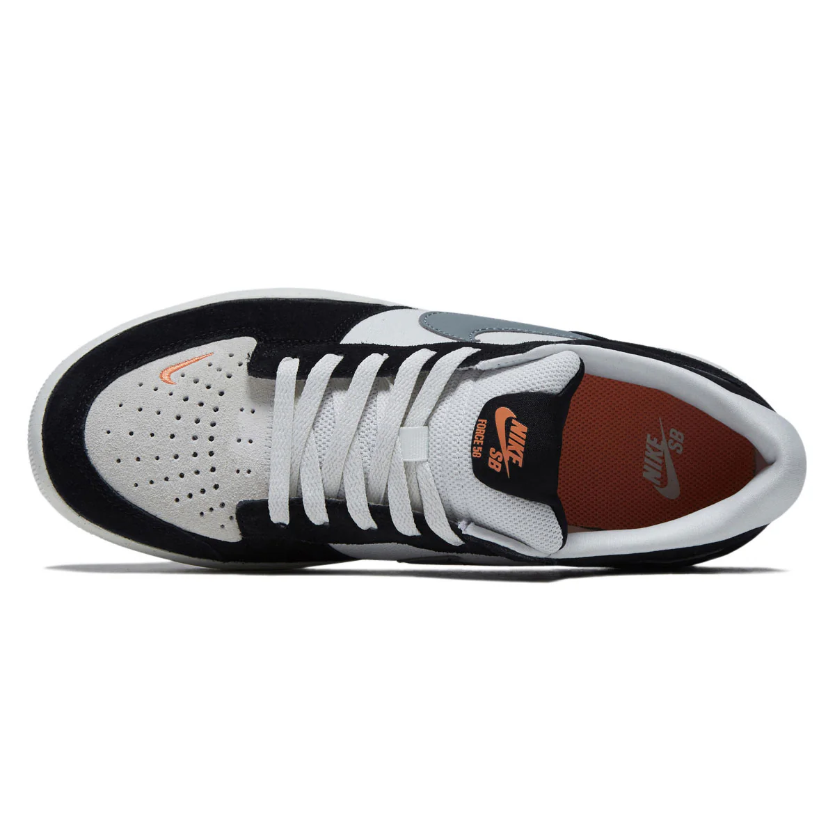 Nike SB Force 58 Shoes - Black/Cool Grey/Summit White/Sail - Image 3