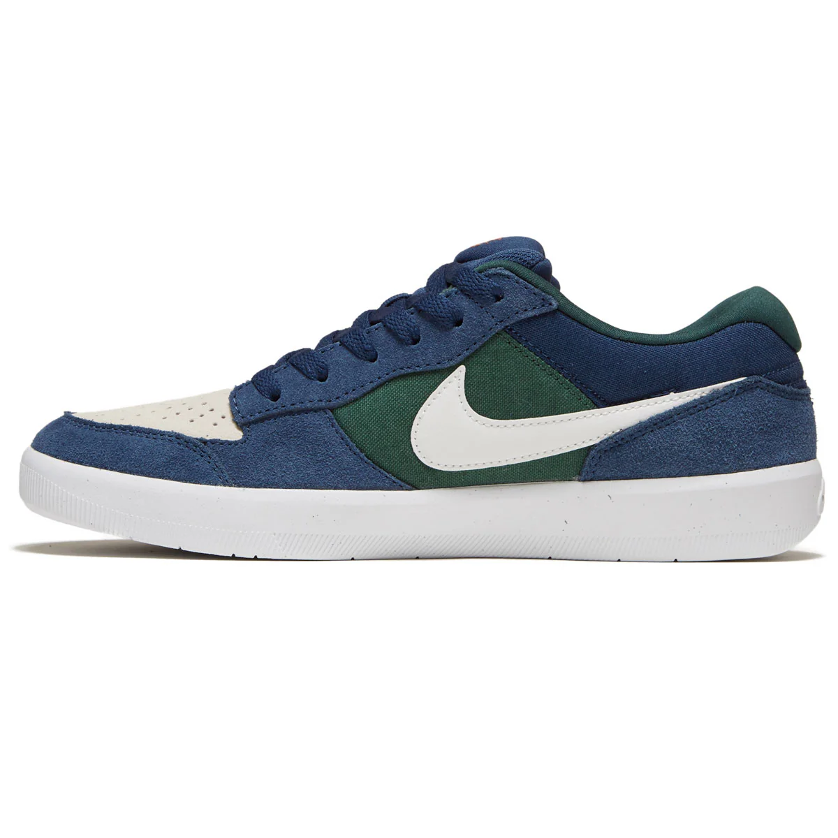 Nike SB Force 58 Shoes - Navy/Summit White/Noble Green/White - Image 2