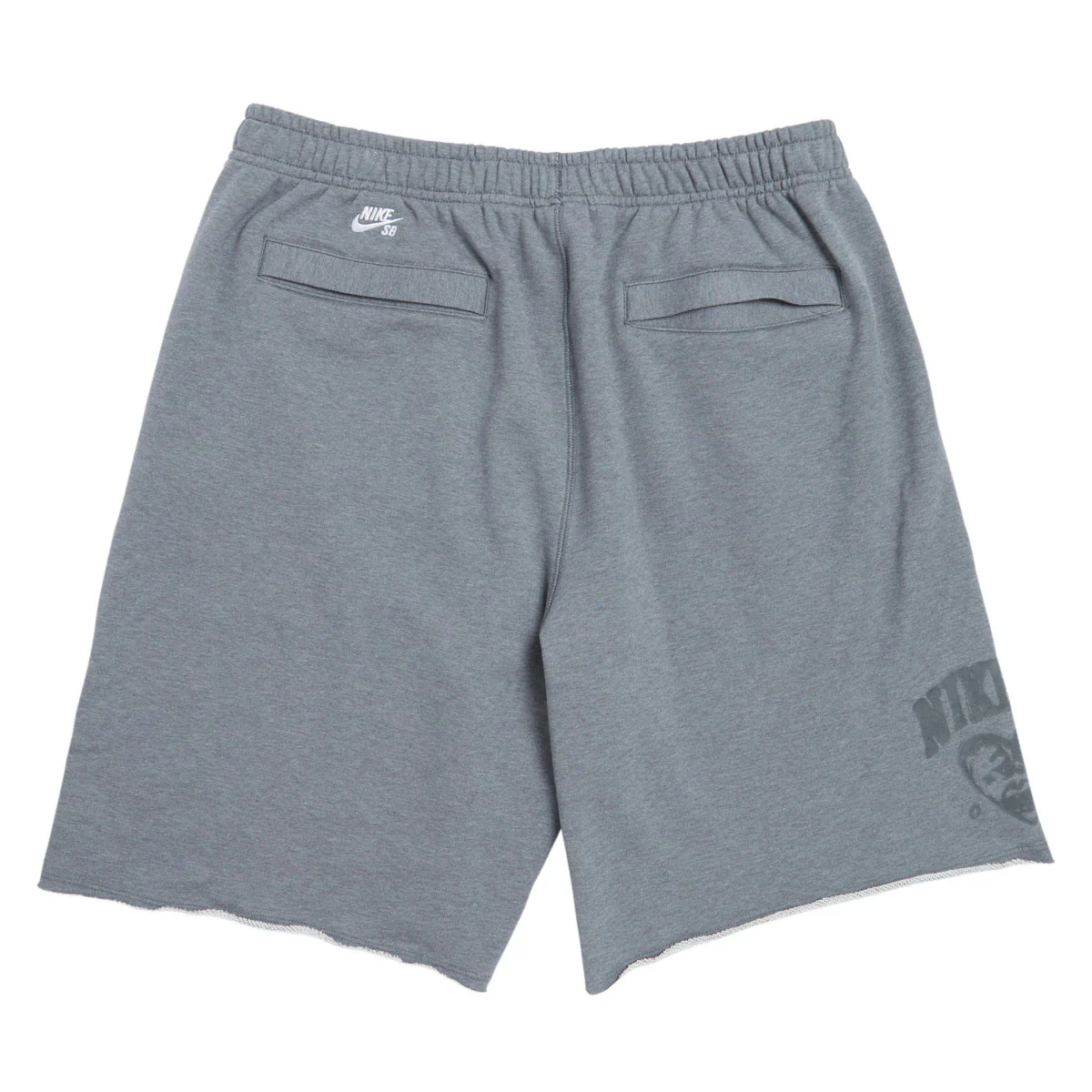 Nike SB GFX Fleece Shorts - Cool Grey/Heather/White - Image 2