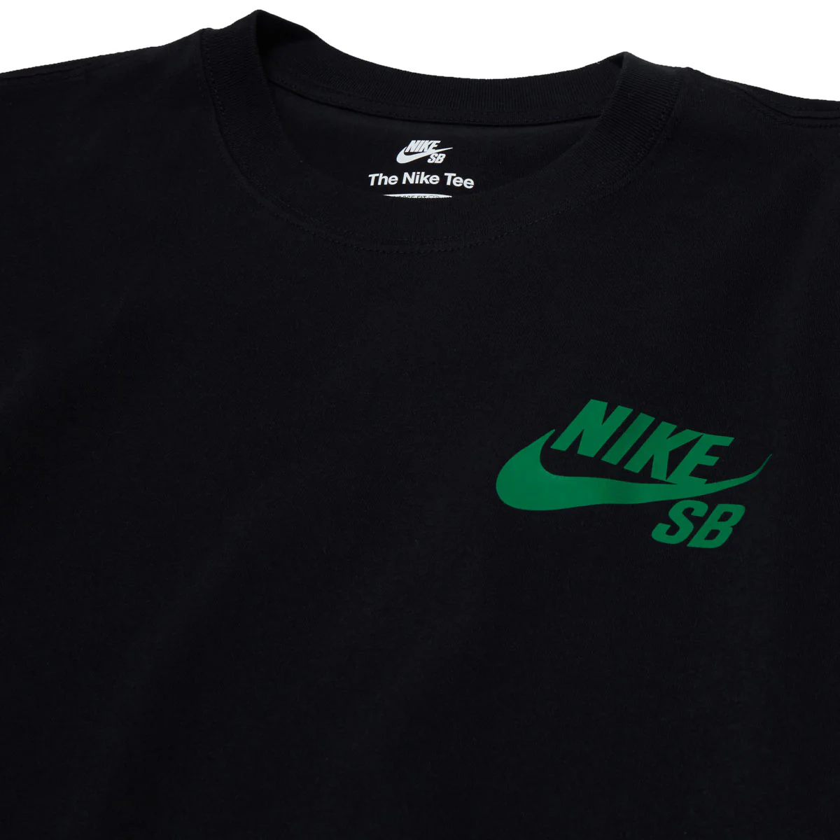 Nike SB Logo T-Shirt - Black/Court Green - Image 2