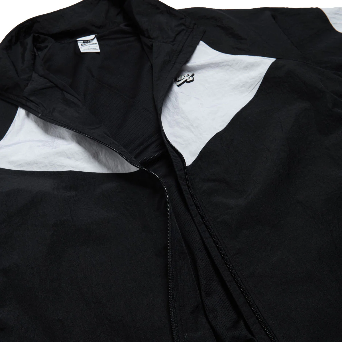 Nike SB Pavan Track Jacket - Black/Black/White/White - Image 6