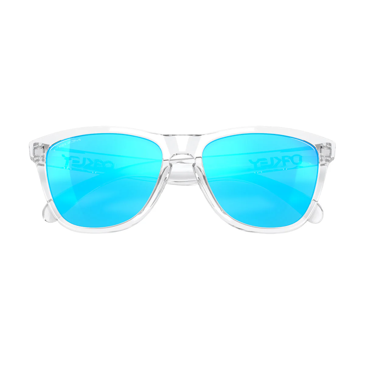 Oakley Frogskins Sunglasses - Crystal Clear/PRIZM Sapphire Lens - Image 4