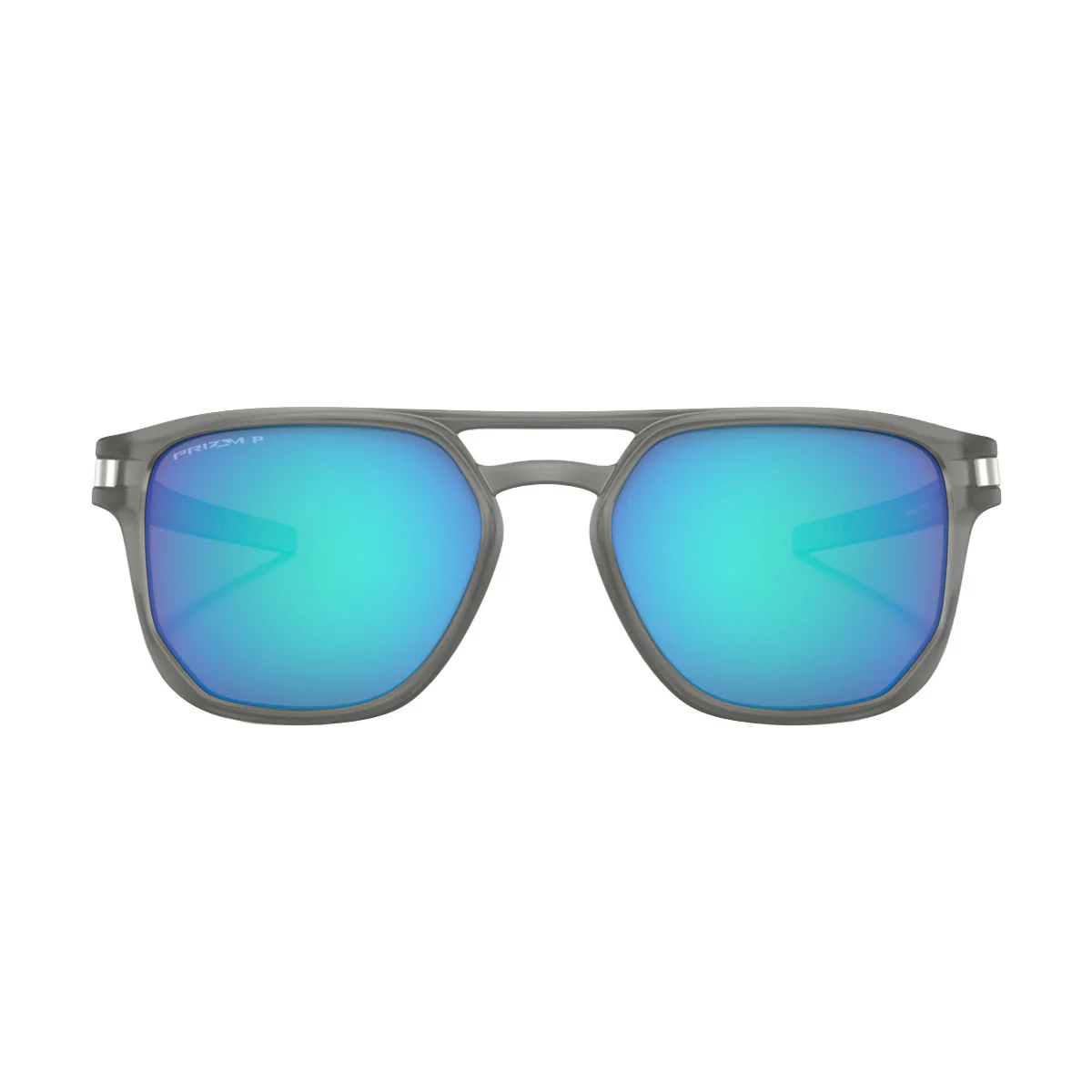 Oakley Latch Beta Sunglasses - Matte Grey Ink/PRIZM Sapphire Polarized Lens